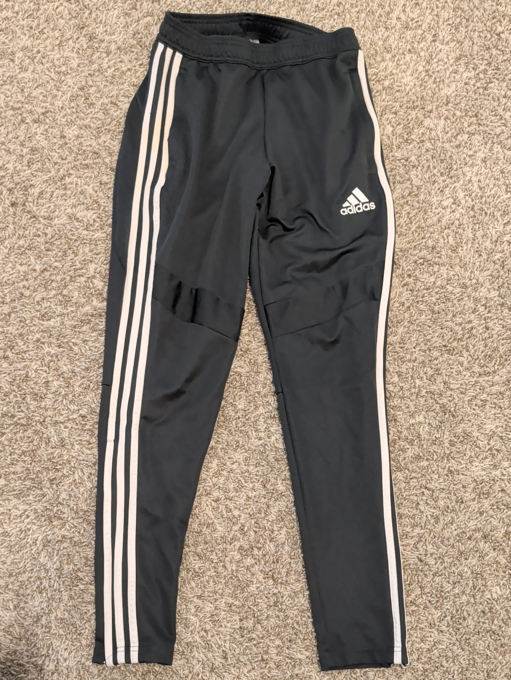 Men's Adidas Striped Joggers Gray Size Small